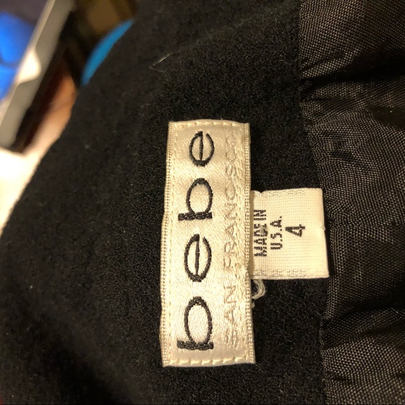 BEBE Career Wool blazer. Black. Size 4. - Picture 6 of 6